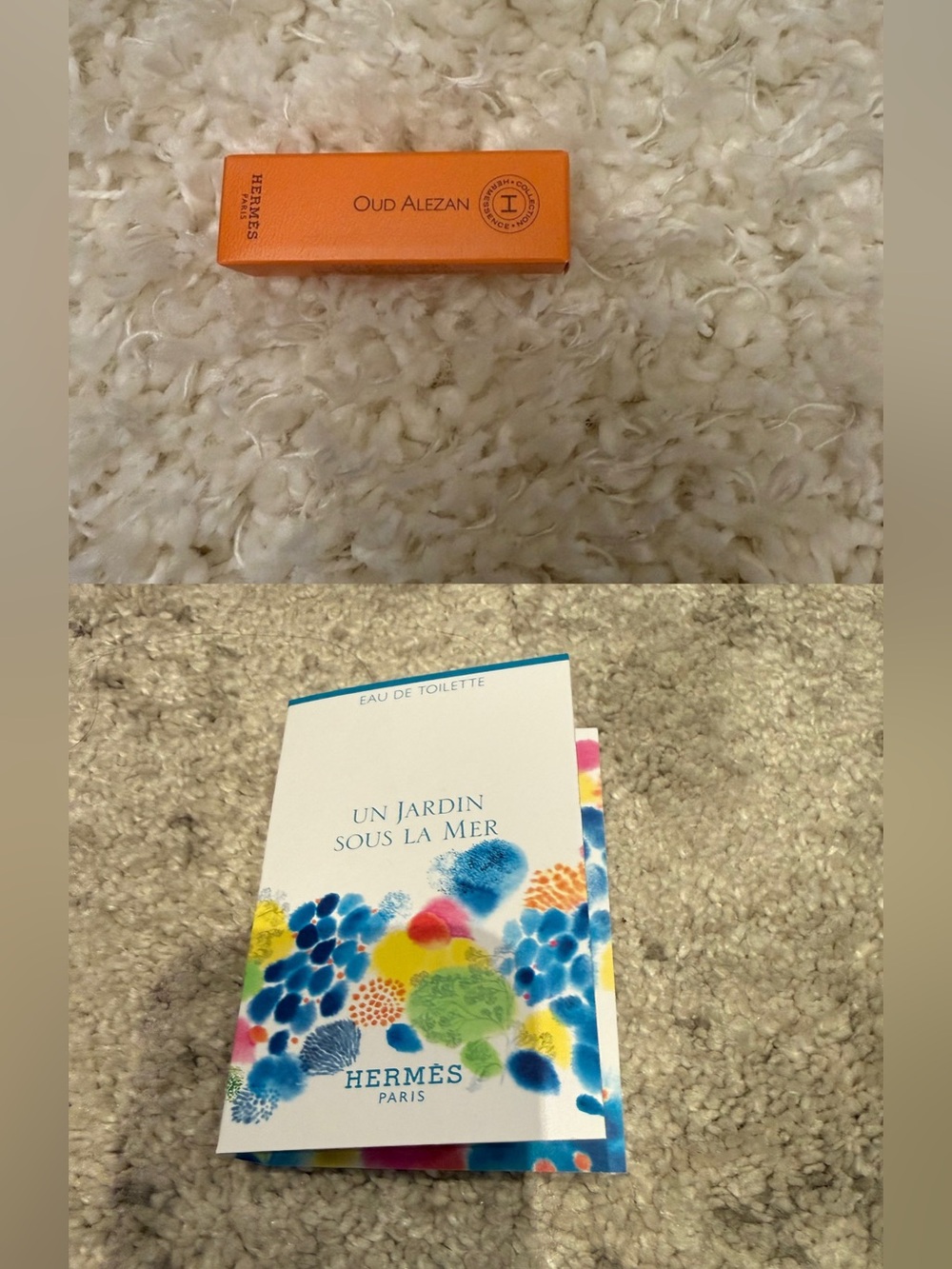 Hermès Oud Alezan Eau de parfum + Hermès Un jardin sous la mer eau de toilette